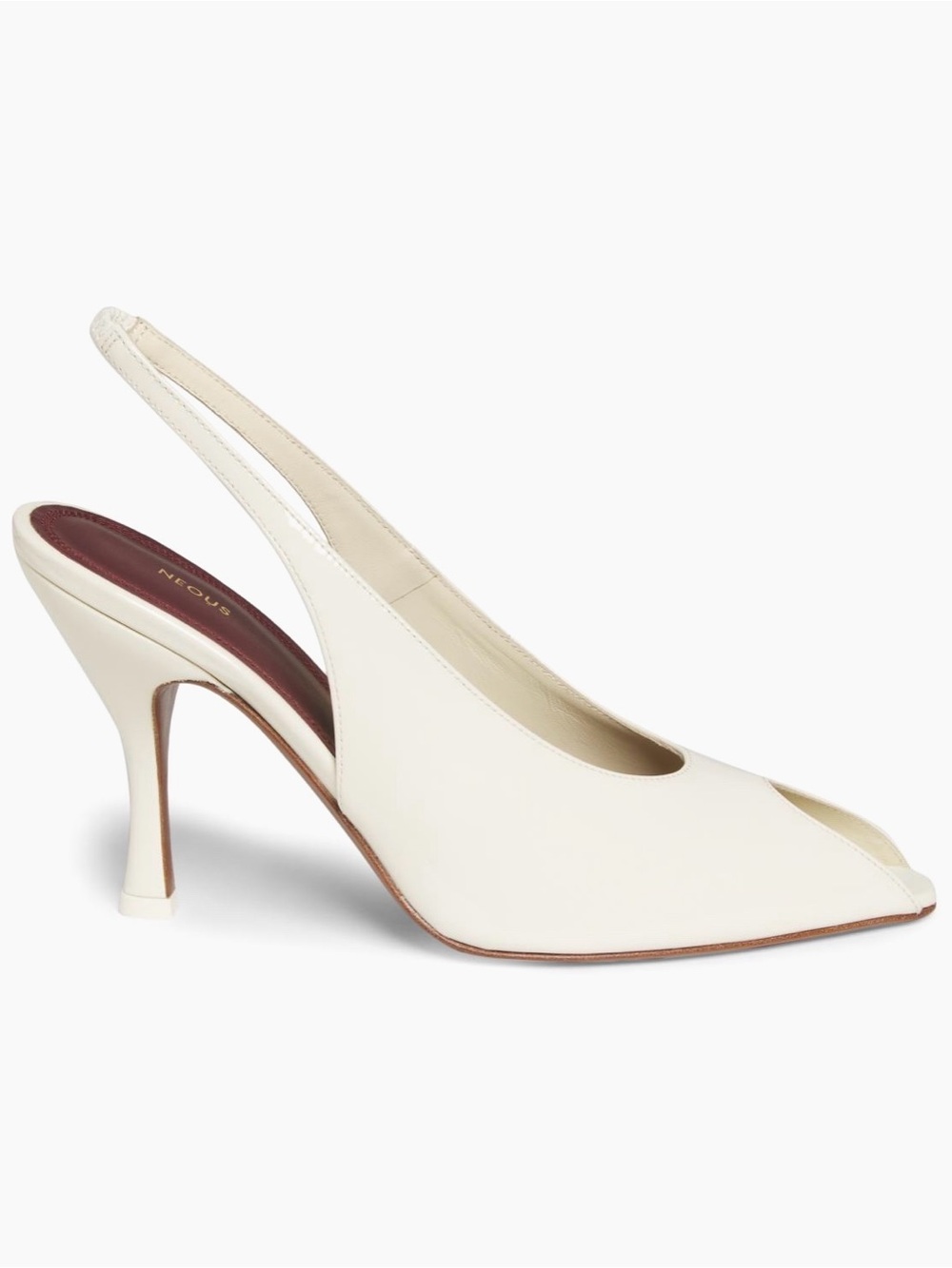 NEOUS Hamal Women's Cream Slingback Pointed-Toe Heels 37 - Picture 8 of 8